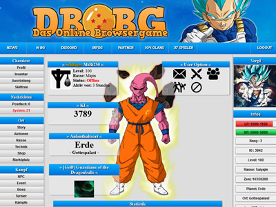DBBG – Dragonball Browsergame Bild 2